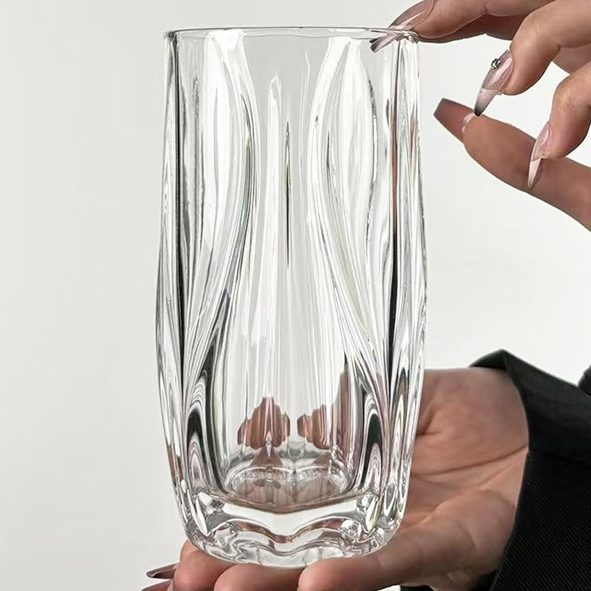 Highball Glass Set With Chip-Resistant Rims