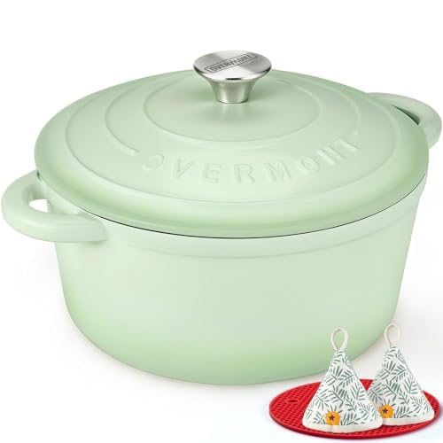 Enameled Cast Iron Dutch Oven With Heavy-Duty Lid