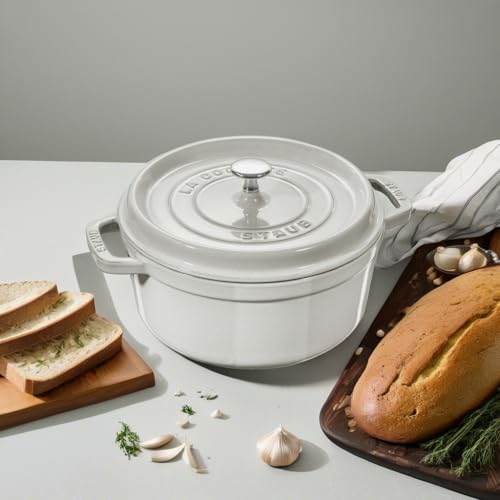 Round Cast Iron Dutch Oven With Enameled Interior