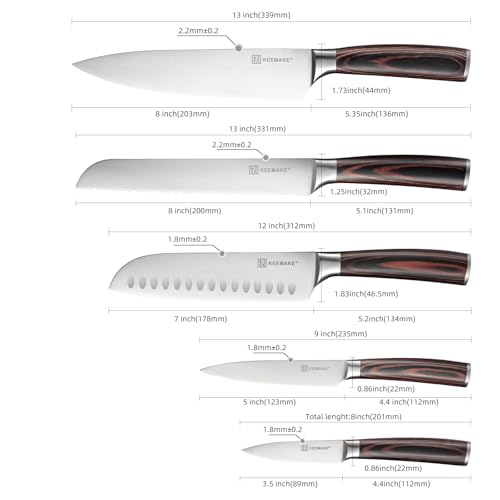 High-Carbon Steel Knife Set With Precision Edge
