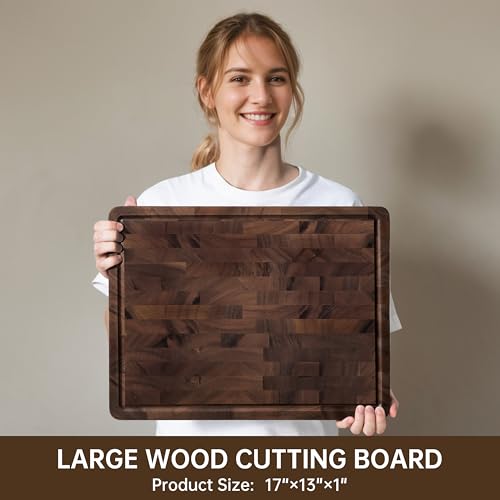 End-Grain Walnut Cutting Board With Solid Build