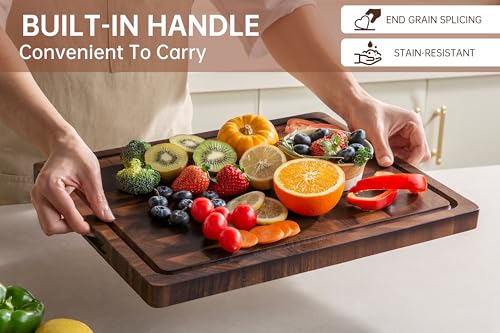 End-Grain Walnut Cutting Board With Solid Build