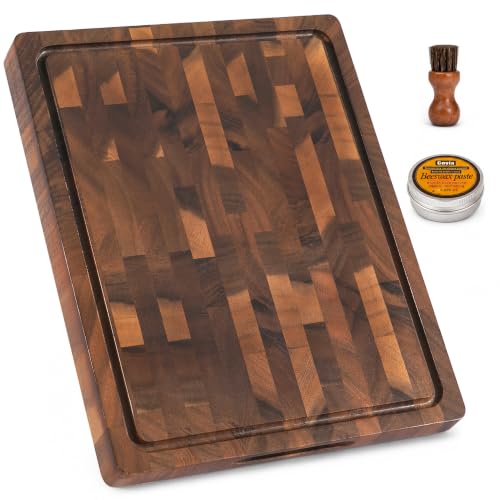 End-Grain Walnut Cutting Board With Solid Build