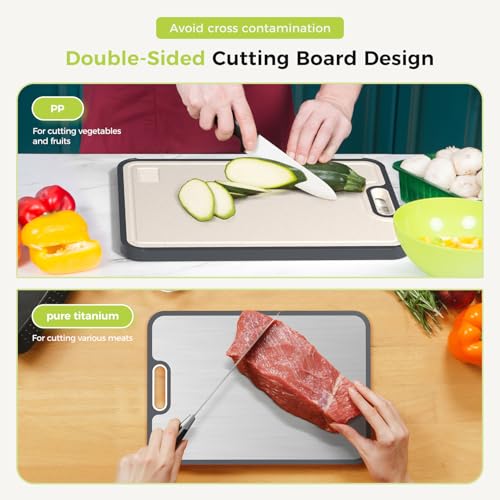Titanium Cutting Board With Dual-Surface Design