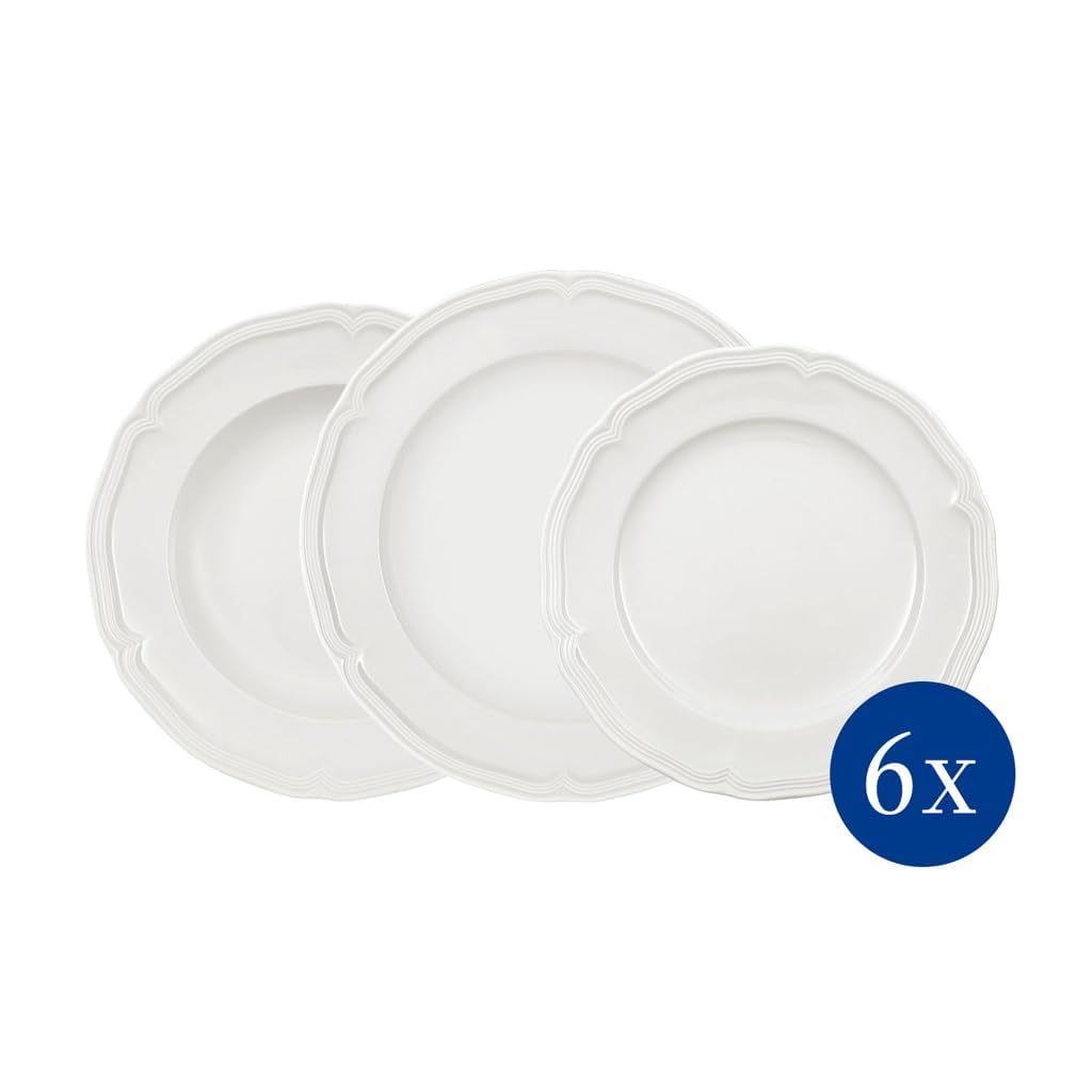 Creamy White Dinnerware Set With Sculpted Details