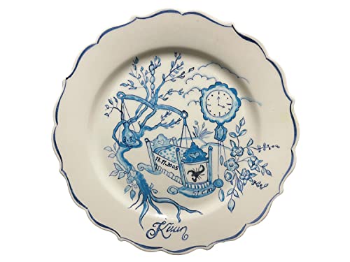 Personalized Ceramic Plate With Hand-Painted Detail