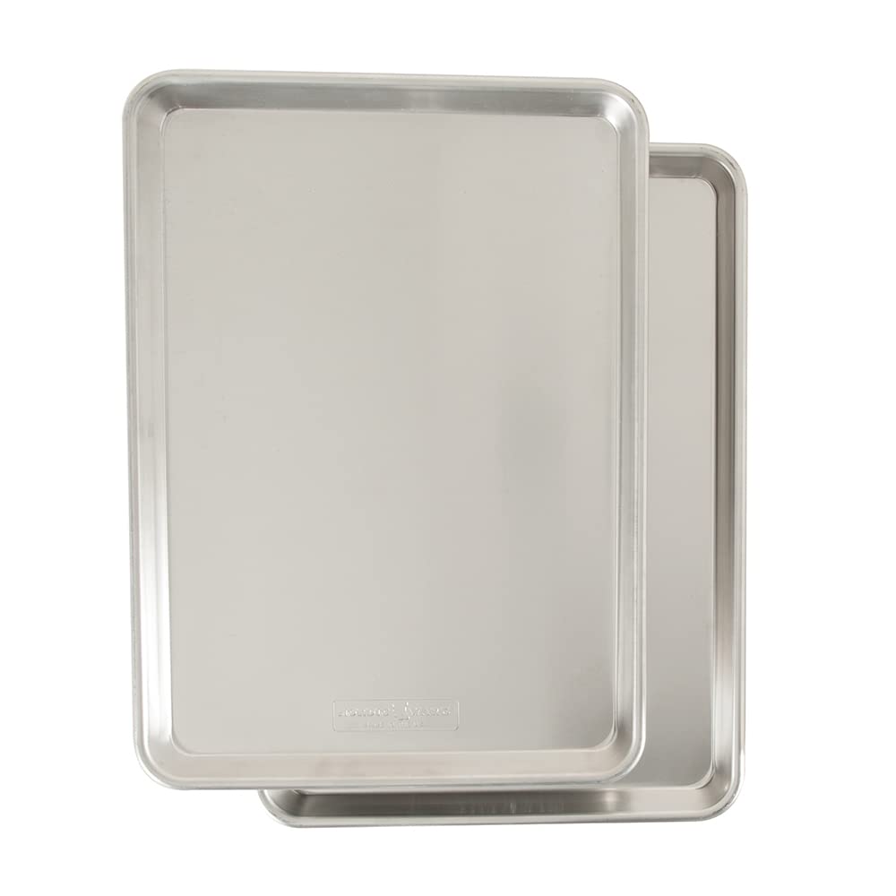 Aluminum Half Sheet Pan Set With Natural Finish