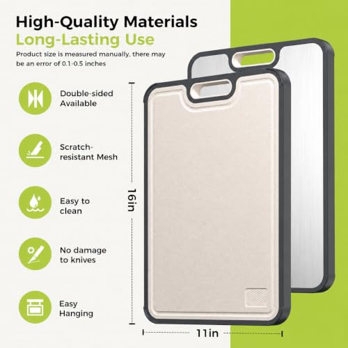 Titanium Cutting Board With Dual-Surface Design