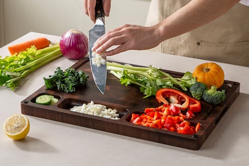 End-Grain Walnut Cutting Board With Solid Build