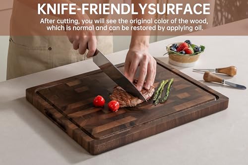 End-Grain Walnut Cutting Board With Solid Build