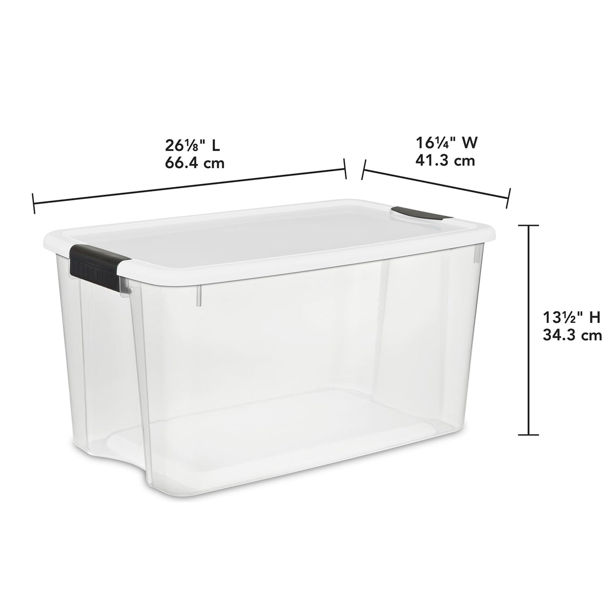 Large Storage Boxes With Secure Latching Lids
