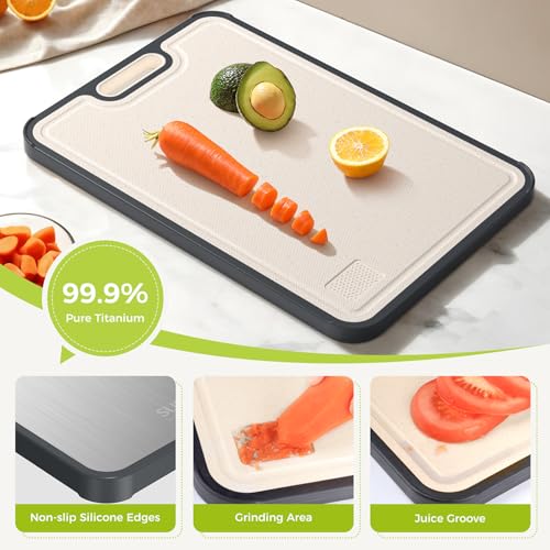 Titanium Cutting Board With Dual-Surface Design