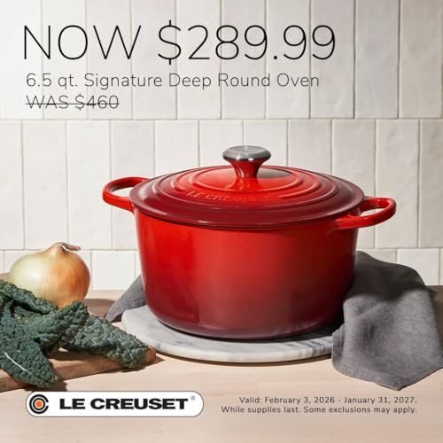 Deep Round Cast Iron Oven With Enameled Finish