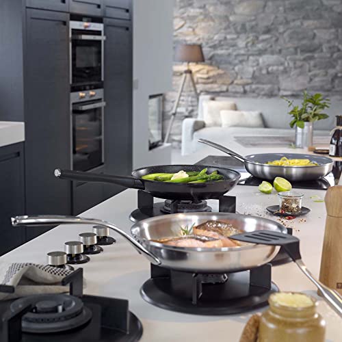 Proline Stainless Steel Fry Pan for Even Heating