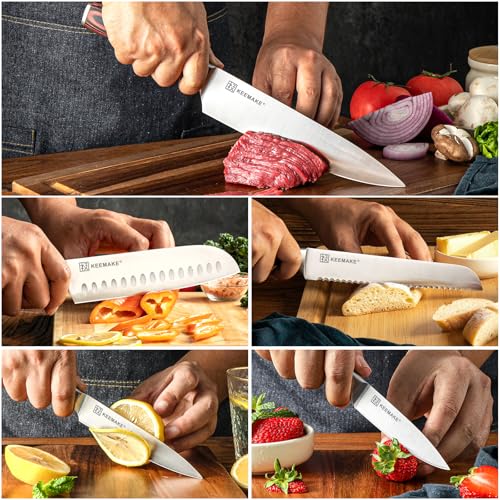High-Carbon Steel Knife Set With Precision Edge