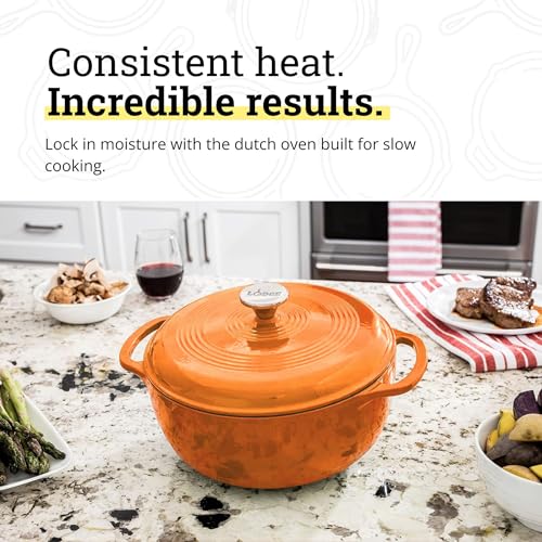 Enamel Cast Iron Dutch Oven With Moisture-Seal Lid