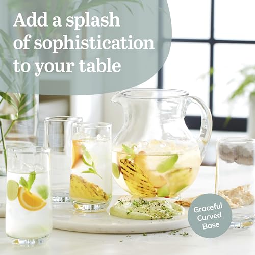Glass Tumbler Set With Classic Cocktail Design