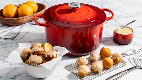 Deep Round Cast Iron Oven With Enameled Finish