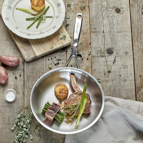 Proline Stainless Steel Fry Pan for Even Heating
