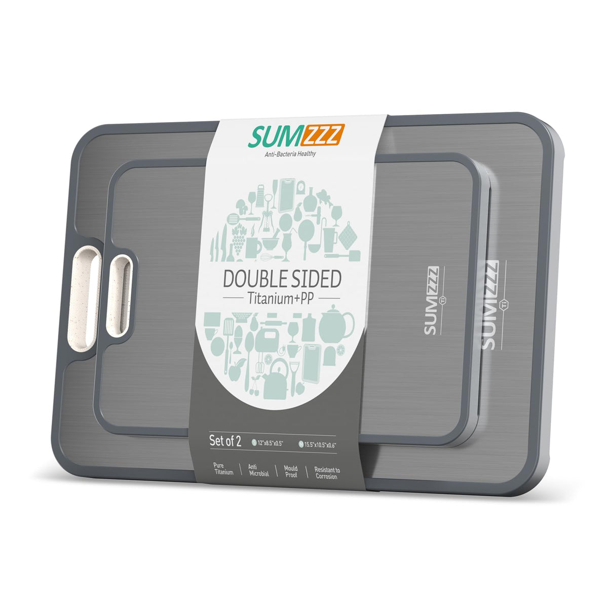 Titanium Cutting Board With Dual-Surface Design
