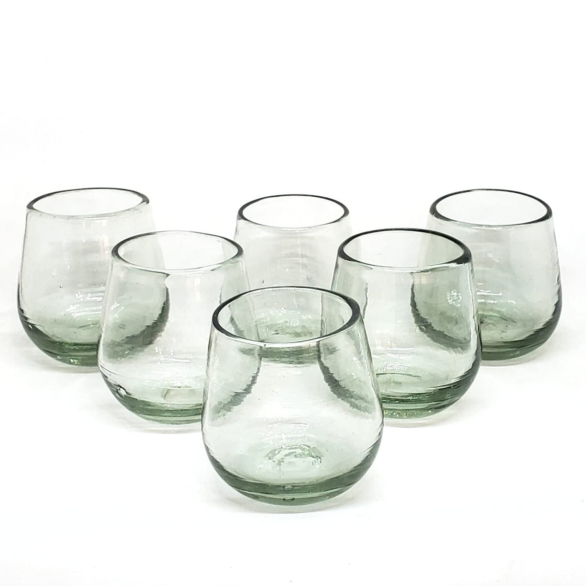 Hand-Blown Glassware Set With Artisan Finish