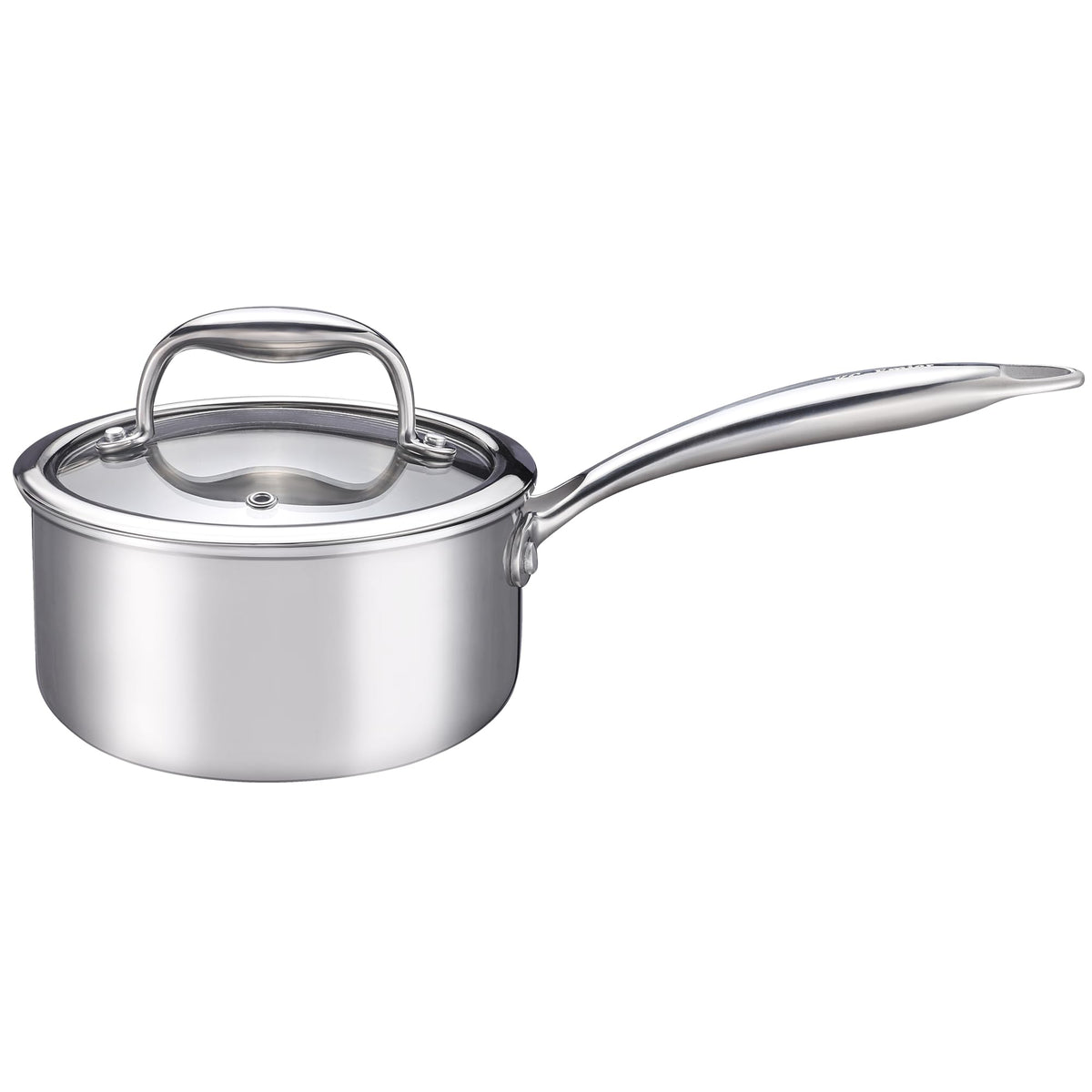 Tri-Ply Stainless Steel Saucepan for Even Heating