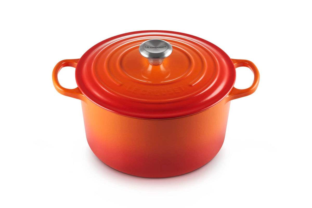 Deep Round Cast Iron Oven With Enameled Finish