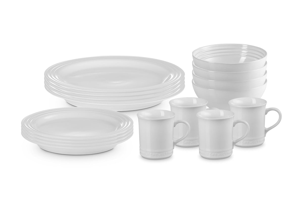 Stoneware Dinnerware Set With Refined Glaze Finish
