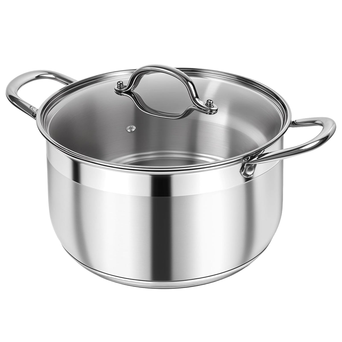 Stainless Steel Stock Pot With Clear View Lid