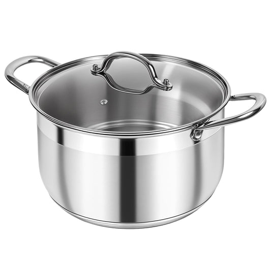 Stainless Steel Stock Pot With Clear View Lid