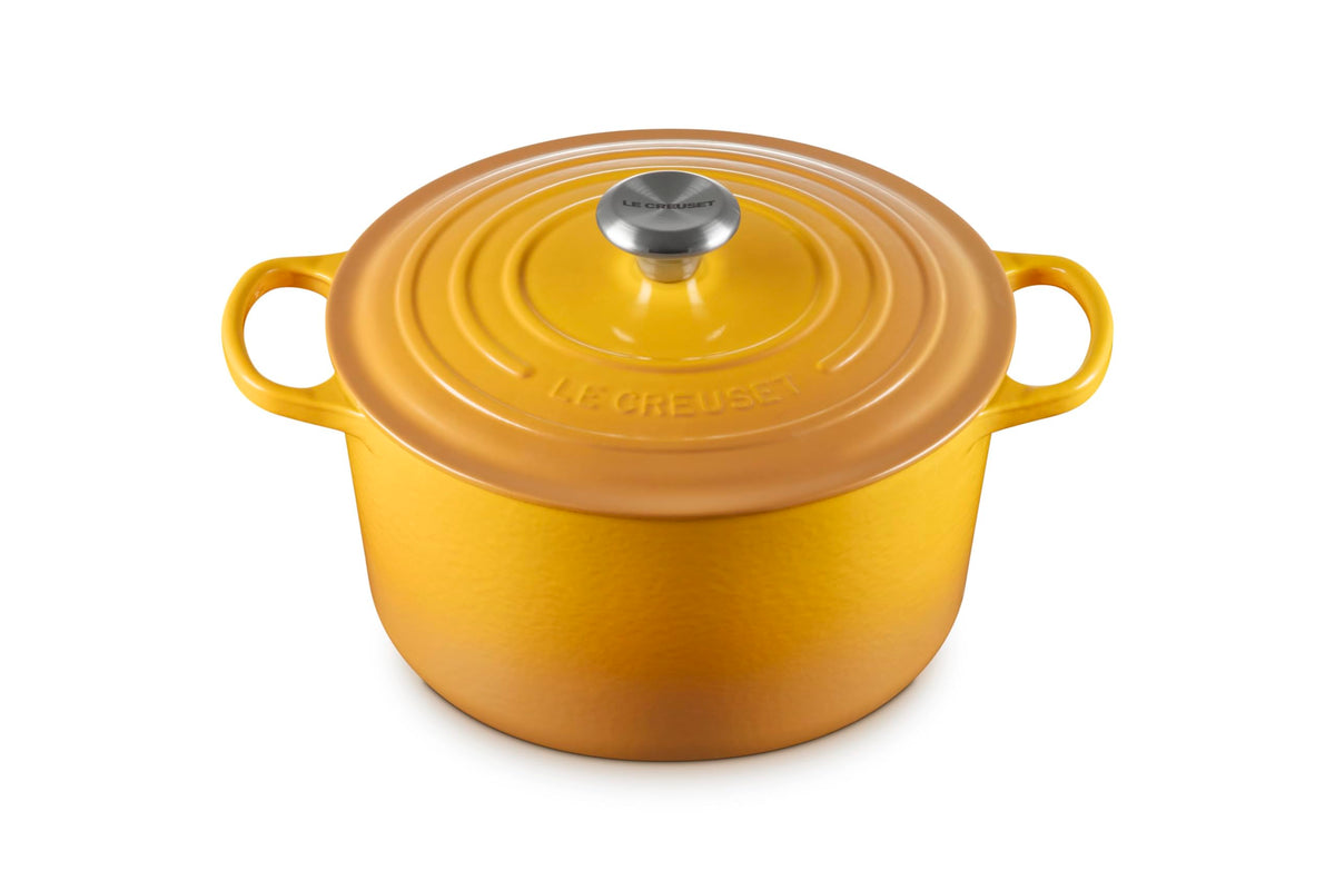 Deep Round Cast Iron Oven With Enameled Finish