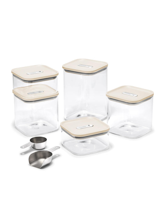 Glass Food Storage Set With Airtight Lids