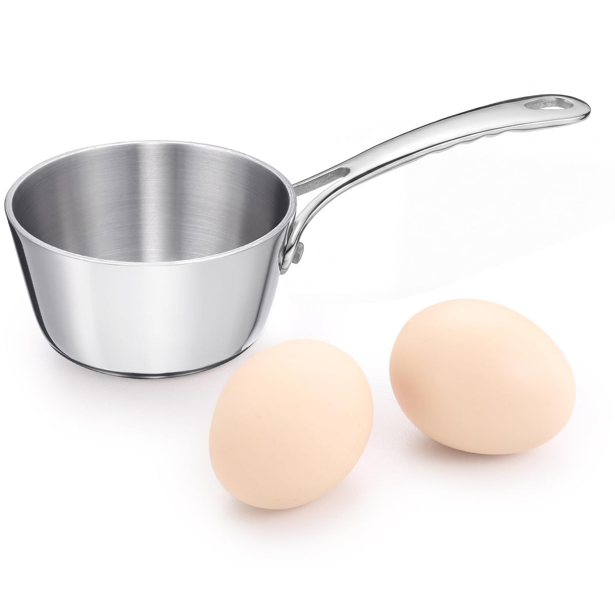 Tri-Ply Stainless Steel Saucepan for Even Heating
