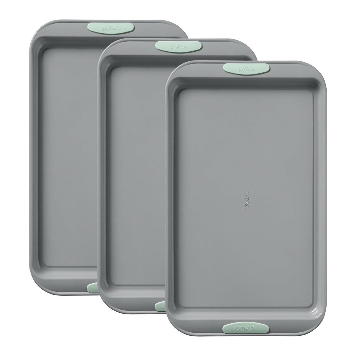 Stainless Steel Bakeware Set With Silicone Handles