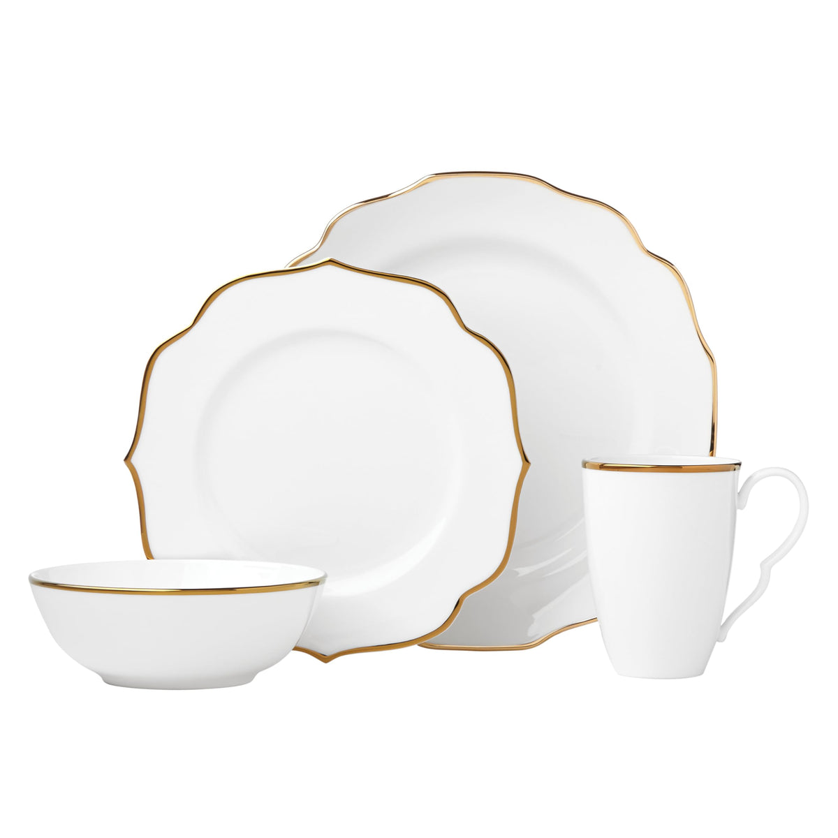 Luxe Accent Plate With Contemporary Gold Detail