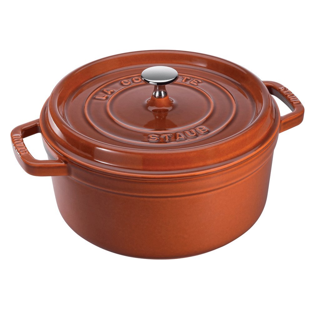 Round Cast Iron Dutch Oven With Enameled Interior