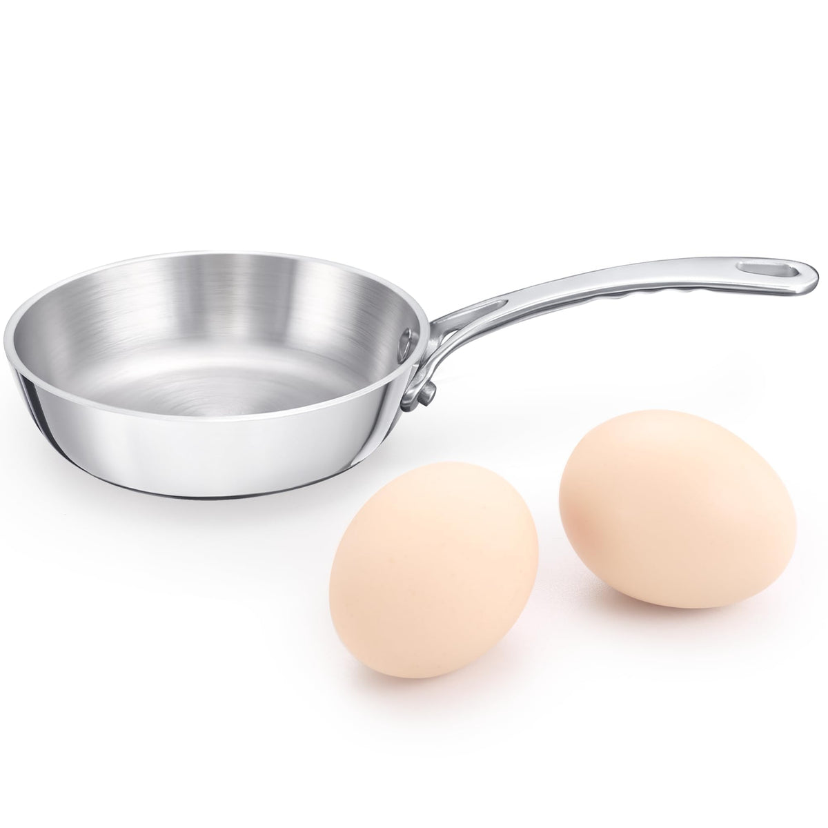 Tri-Ply Stainless Steel Saucepan for Even Heating