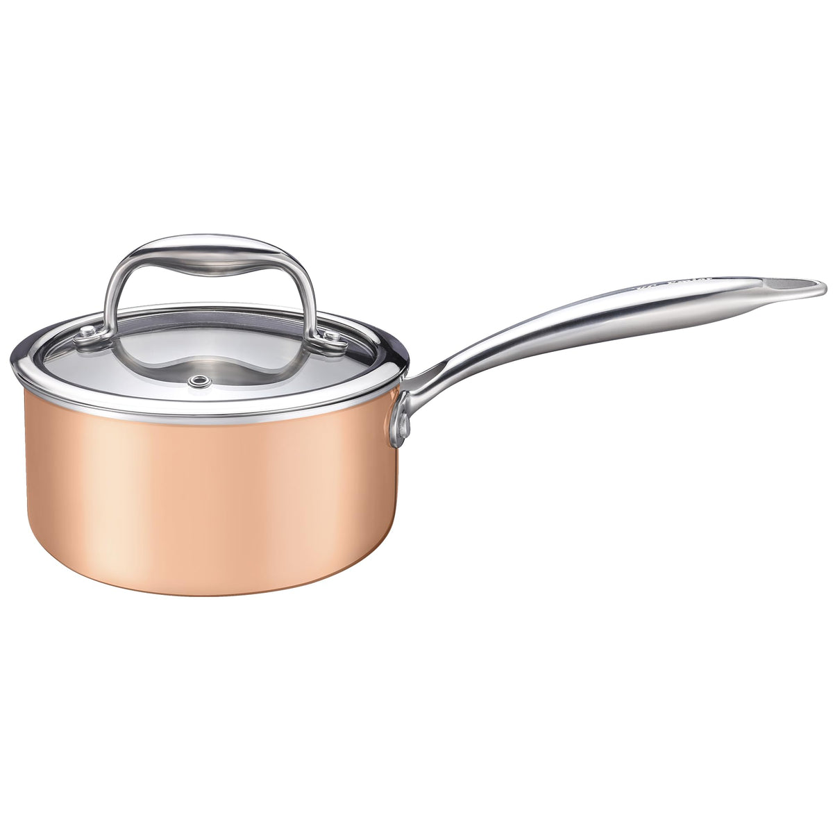 Tri-Ply Stainless Steel Saucepan for Even Heating