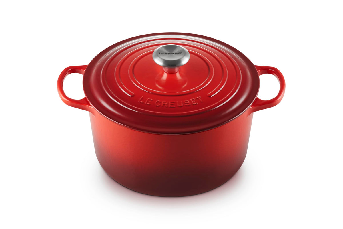 Deep Round Cast Iron Oven With Enameled Finish