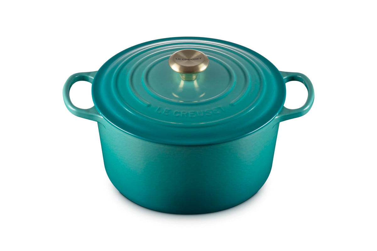 Deep Round Cast Iron Oven With Enameled Finish