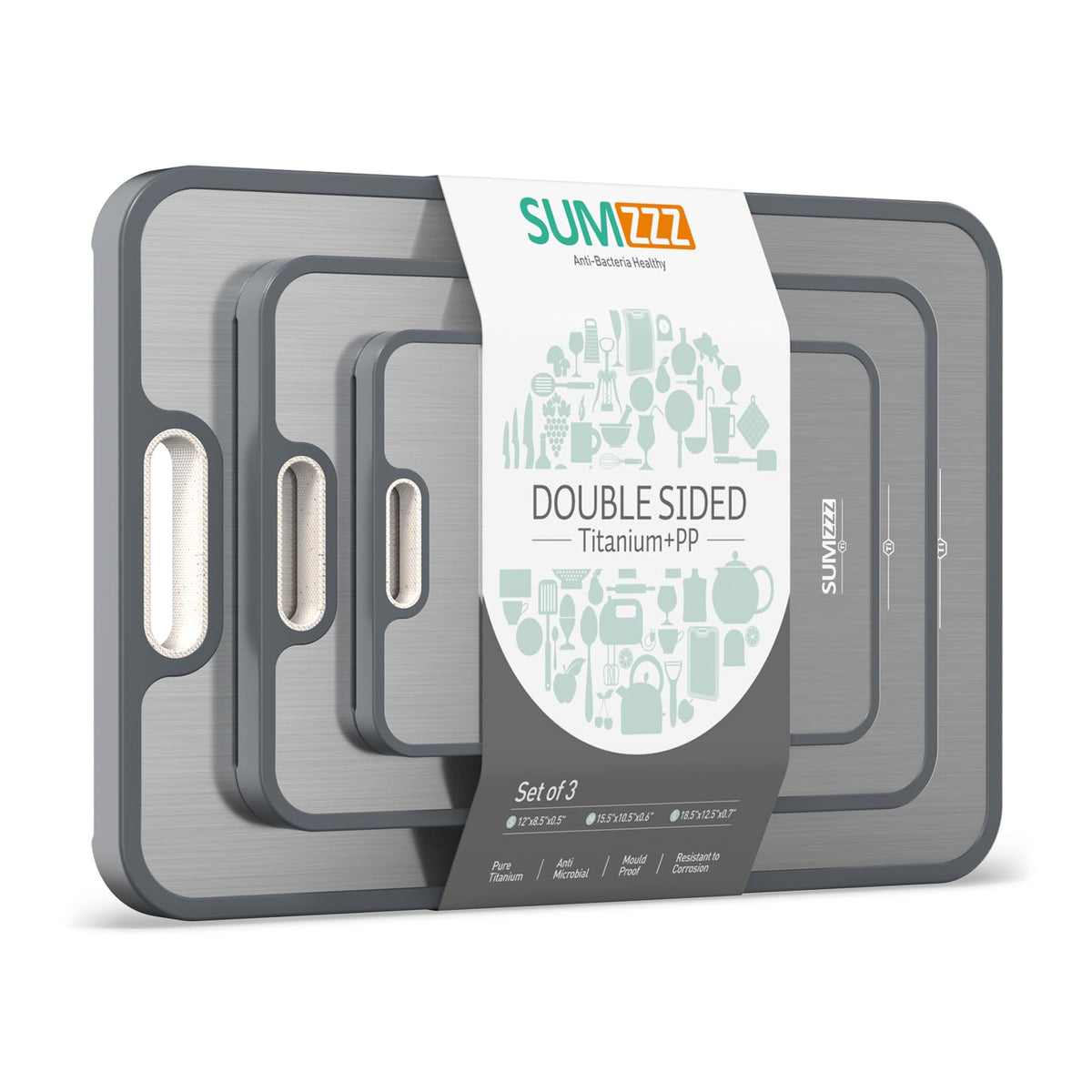 Titanium Cutting Board With Dual-Surface Design