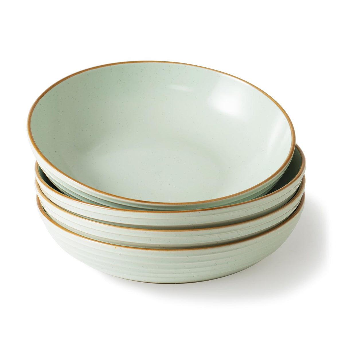 Pasta Bowl Set With Coastal-Inspired Finish