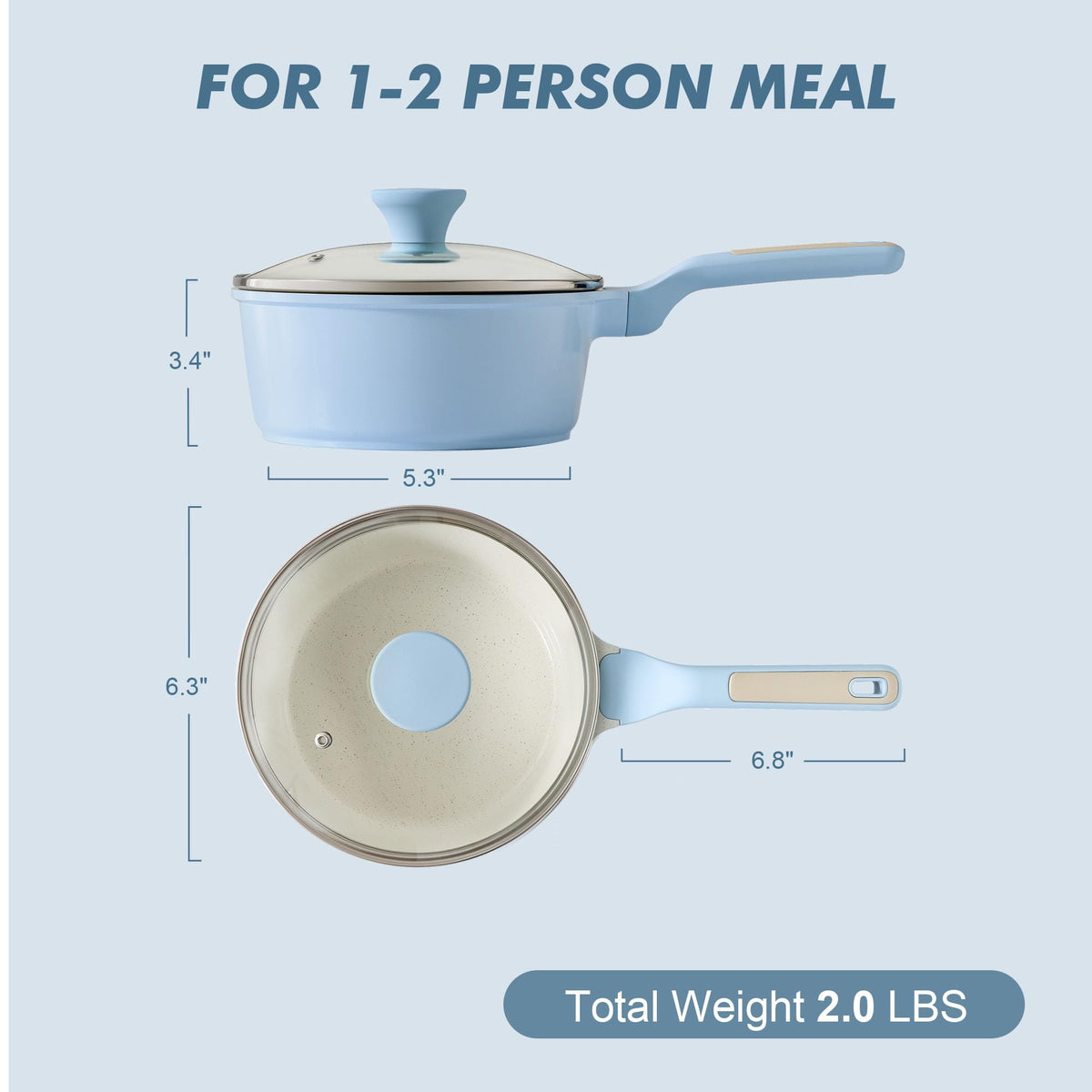 Nonstick Saucepan With Lid & Stay-Cool Handle