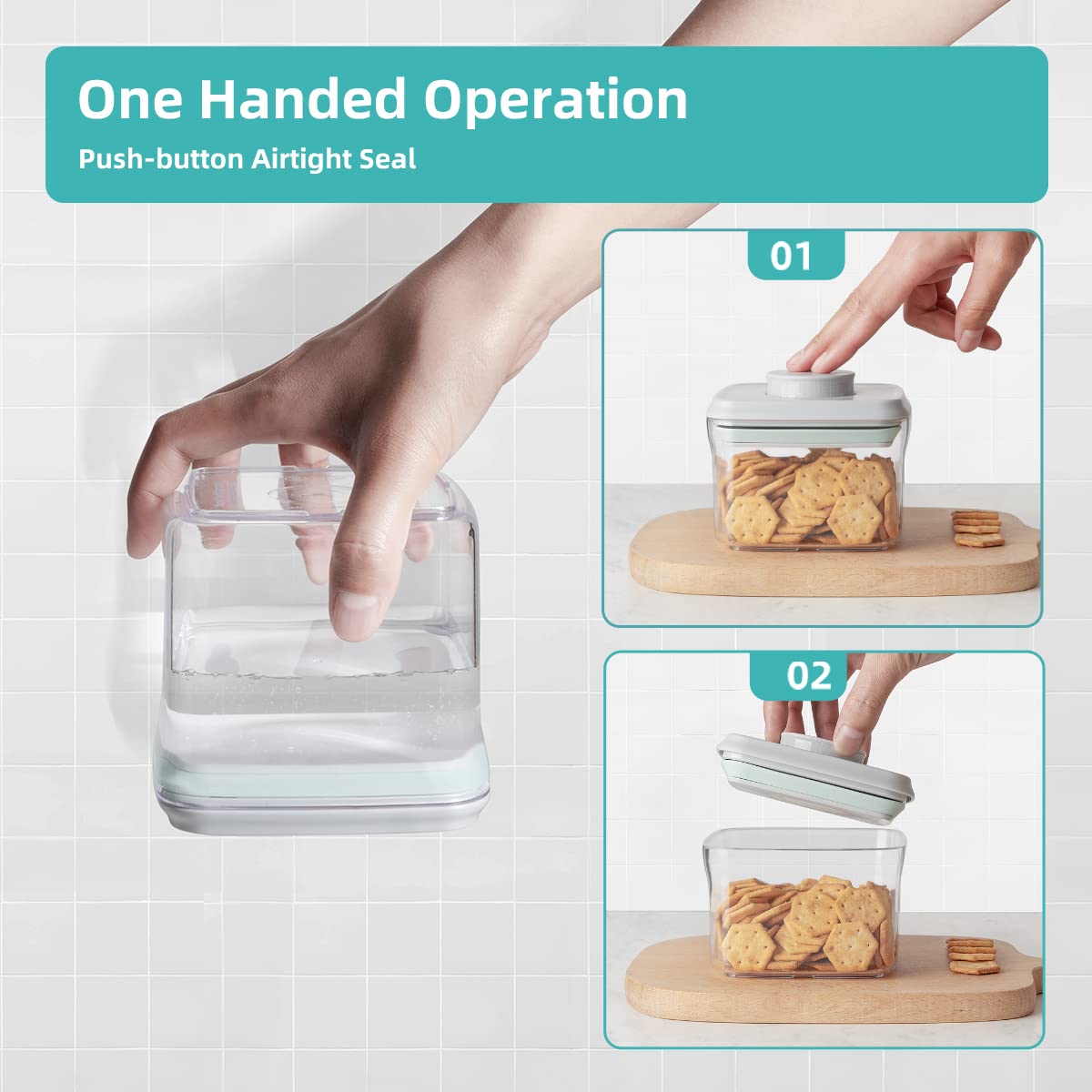 Airtight Storage Container Set With Clear Design