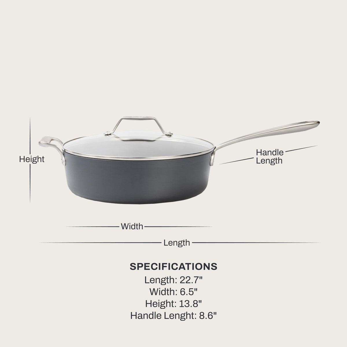 Ceramic Nonstick Pan With Induction-Ready Base