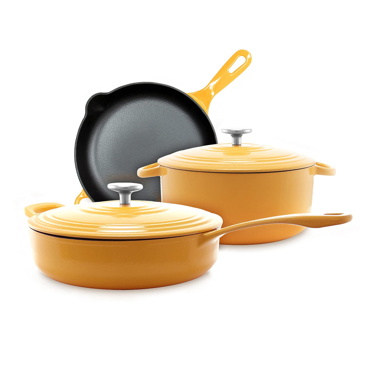 Enameled Cast Iron Cookware With Durable Finish
