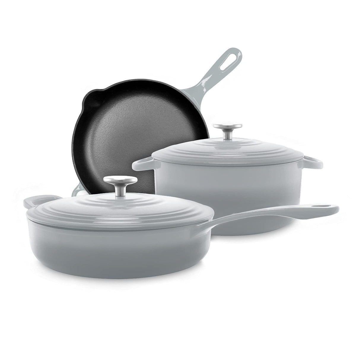 Enameled Cast Iron Cookware With Durable Finish
