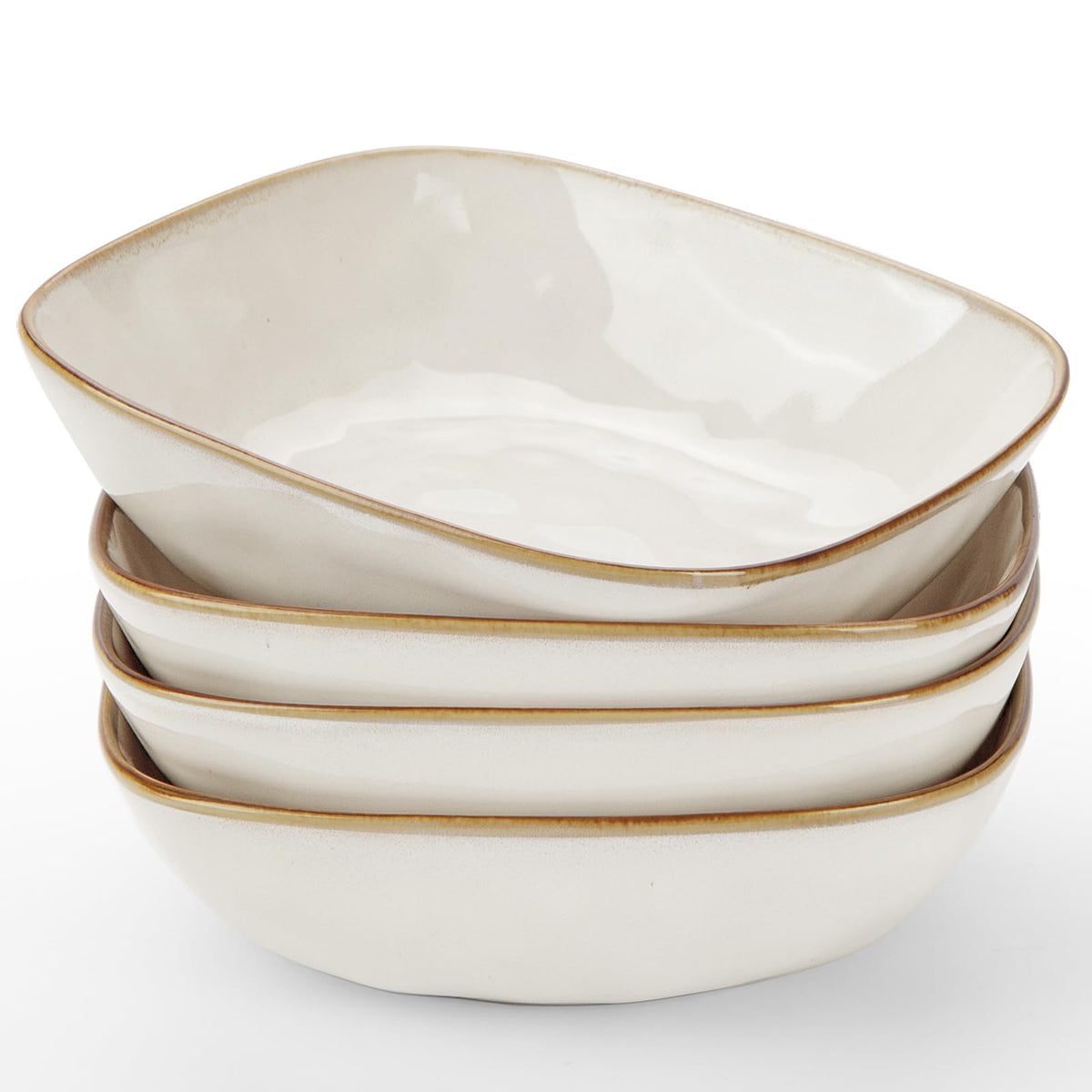 Pasta Bowl Set With Coastal-Inspired Finish
