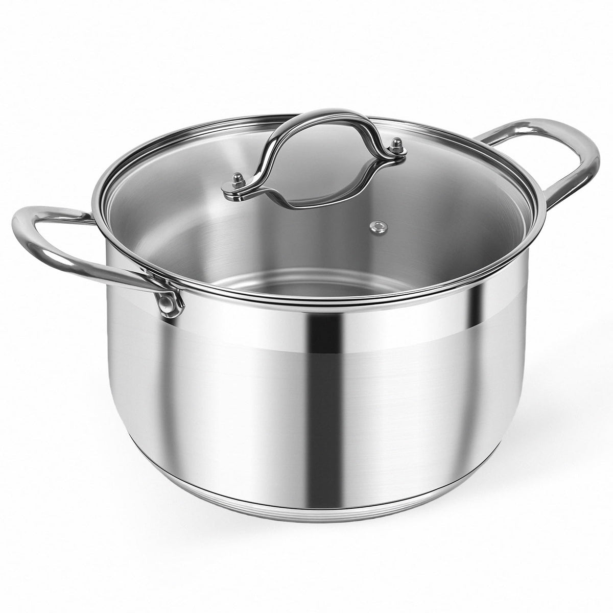 Stainless Steel Stock Pot With Clear View Lid