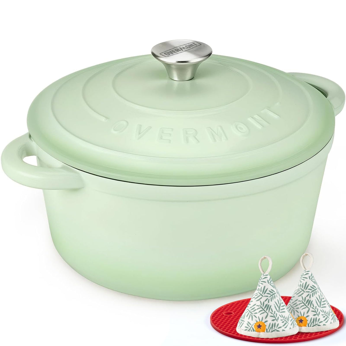 Enameled Cast Iron Dutch Oven With Heavy-Duty Lid